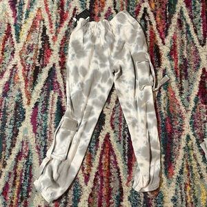 tie dye sweats, blue grey white, forever 21